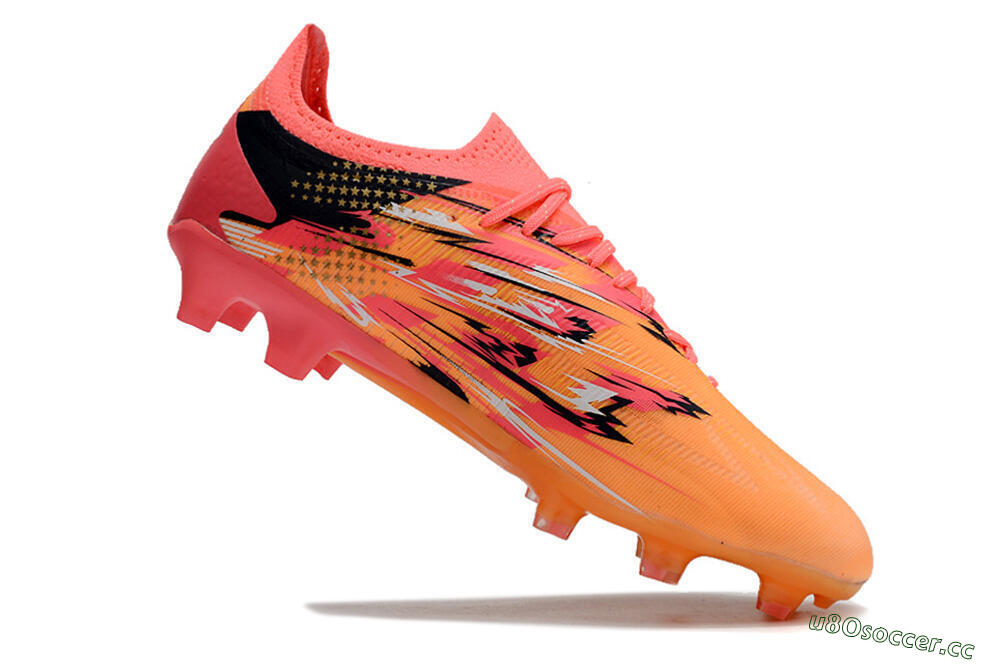 Men's Puma Ultra Ultimate FG Firm Ground Low-Tops Football Boots - Yellow/Black/Red 4