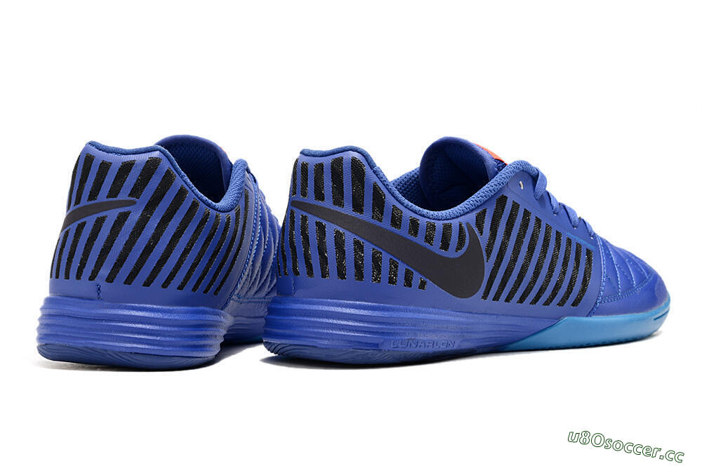 Men's Nike Lunar Gato 2 IC Indoor & Futsal Low-Tops Football Shoes - Blue/Black/Pink 6