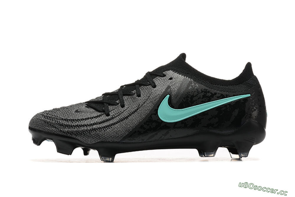 Men's Nike Phantom Luna Elite FG Firm Ground Low-Tops Football Boots - Grey/Black/Jade 0