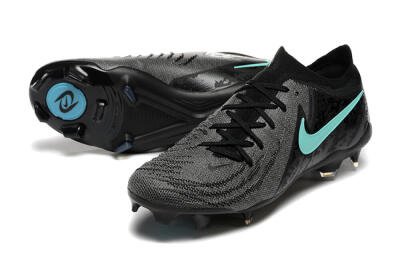Men's Nike Phantom Luna Elite FG Firm Ground Low-Tops Football Boots - Grey/Black/Jade