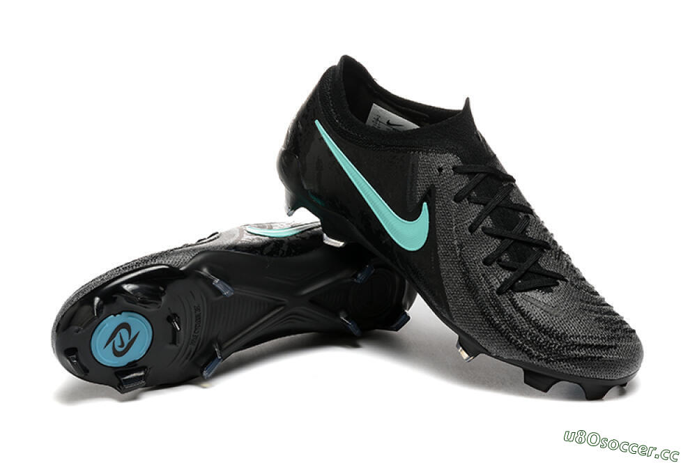 Men's Nike Phantom Luna Elite FG Firm Ground Low-Tops Football Boots - Grey/Black/Jade 4