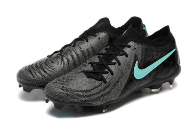 Men's Nike Phantom Luna Elite FG Firm Ground Low-Tops Football Boots - Grey/Black/Jade