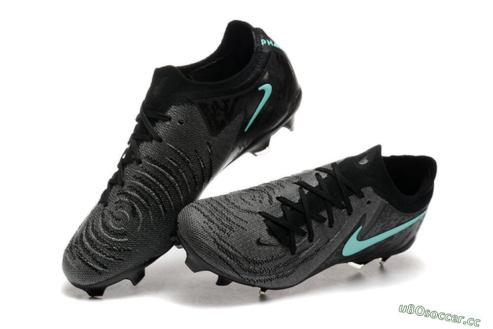 Men's Nike Phantom Luna Elite FG Firm Ground Low-Tops Football Boots - Grey/Black/Jade 6