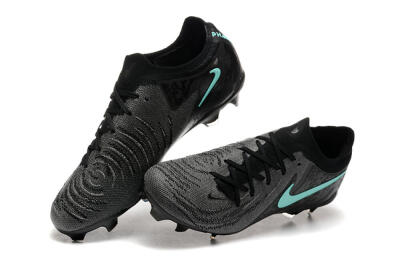 Men's Nike Phantom Luna Elite FG Firm Ground Low-Tops Football Boots - Grey/Black/Jade