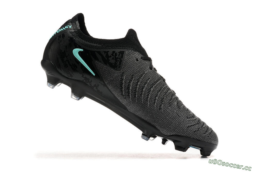 Men's Nike Phantom Luna Elite FG Firm Ground Low-Tops Football Boots - Grey/Black/Jade 7