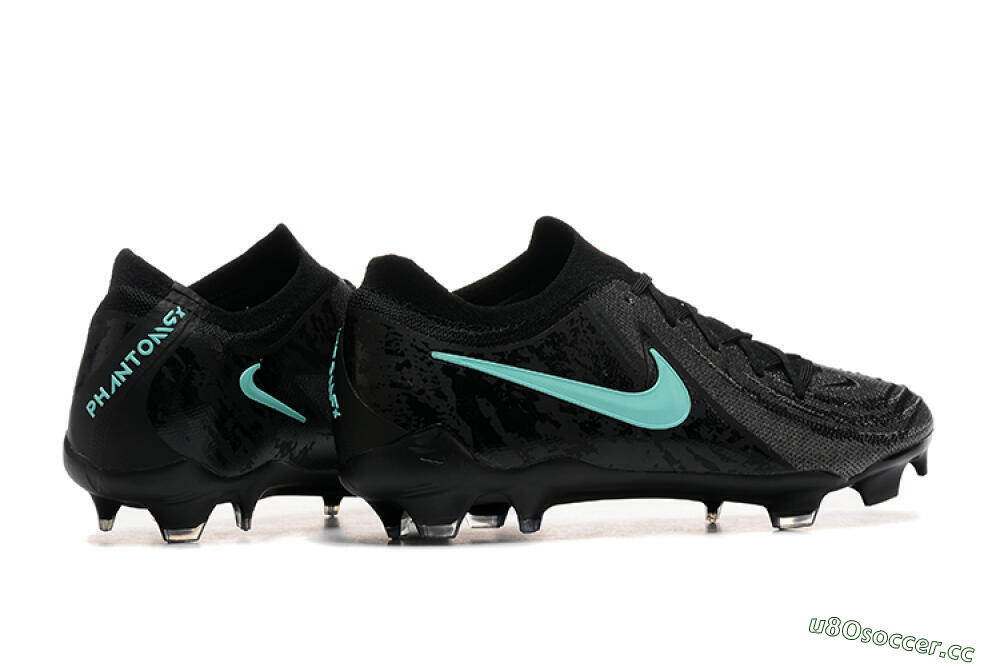 Men's Nike Phantom Luna Elite FG Firm Ground Low-Tops Football Boots - Grey/Black/Jade 9