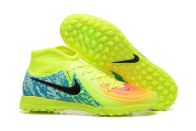 Men's Nike Phantom GX 2 Luna Elite TF Artificial Turf High-Tops Football Shoes - Yellow/Blue/Black
