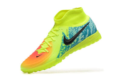Men's Nike Phantom GX 2 Luna Elite TF Artificial Turf High-Tops Football Shoes - Yellow/Blue/Black