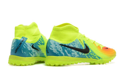 Men's Nike Phantom GX 2 Luna Elite TF Artificial Turf High-Tops Football Shoes - Yellow/Blue/Black
