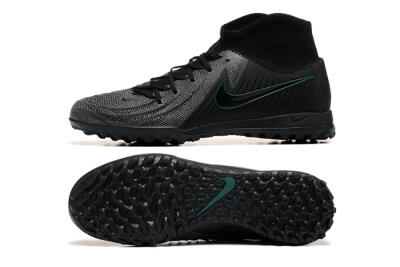 Men's Nike Phantom GX 2 Luna Elite TF Artificial Turf High-Tops Football Shoes - Grey/Black/Jade