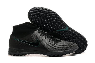 Men's Nike Phantom GX 2 Luna Elite TF Artificial Turf High-Tops Football Shoes - Grey/Black/Jade