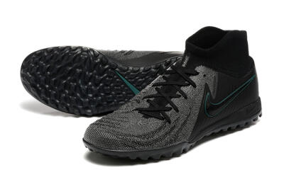 Men's Nike Phantom GX 2 Luna Elite TF Artificial Turf High-Tops Football Shoes - Grey/Black/Jade
