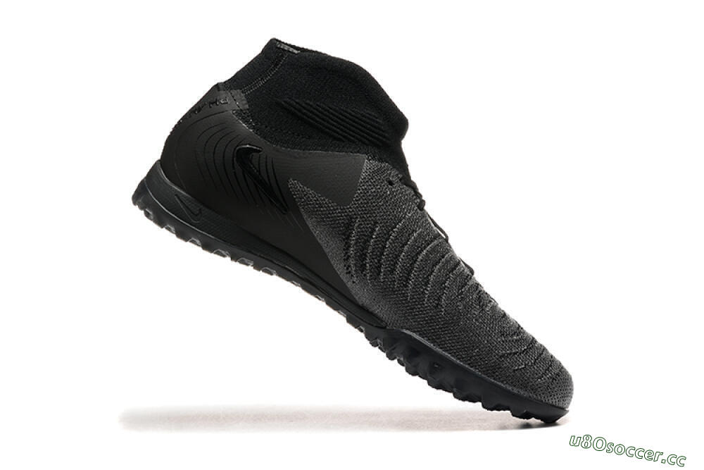 Men's Nike Phantom GX 2 Luna Elite TF Artificial Turf High-Tops Football Shoes - Grey/Black/Jade 7