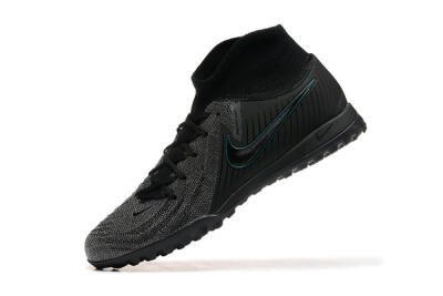 Men's Nike Phantom GX 2 Luna Elite TF Artificial Turf High-Tops Football Shoes - Grey/Black/Jade