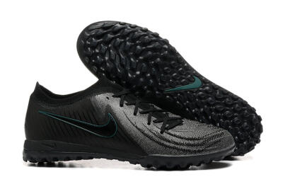 Men's Nike Phantom GX 2 Elite TF Artificial Turf Low-Tops Football Shoes - Grey/Black/Jade