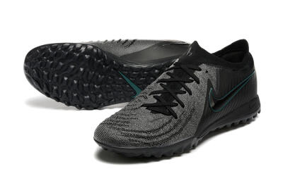 Men's Nike Phantom GX 2 Elite TF Artificial Turf Low-Tops Football Shoes - Grey/Black/Jade