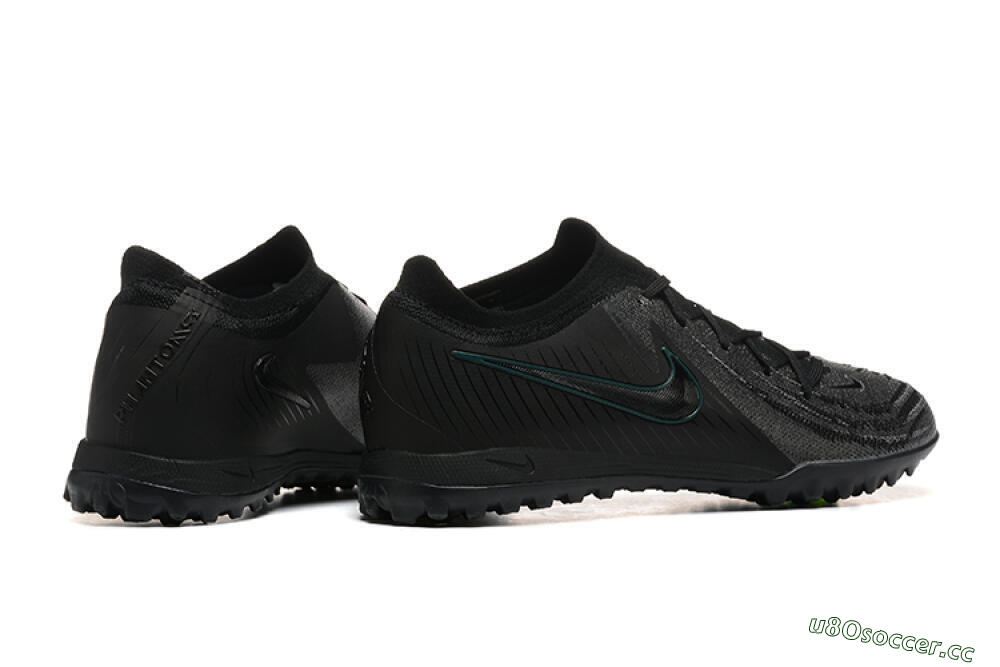 Men's Nike Phantom GX 2 Elite TF Artificial Turf Low-Tops Football Shoes - Grey/Black/Jade 9