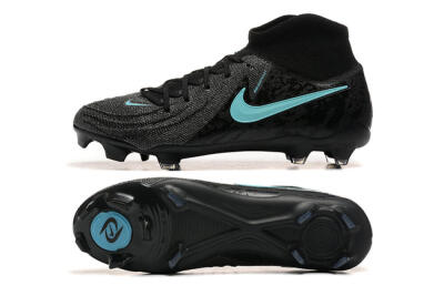 Men's Nike Phantom Luna Elite FG Firm Ground High-Tops Football Boots - Grey/Black/Jade