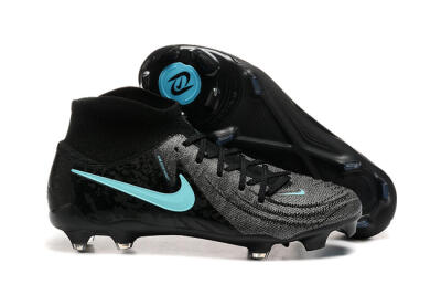 Men's Nike Phantom Luna Elite FG Firm Ground High-Tops Football Boots - Grey/Black/Jade