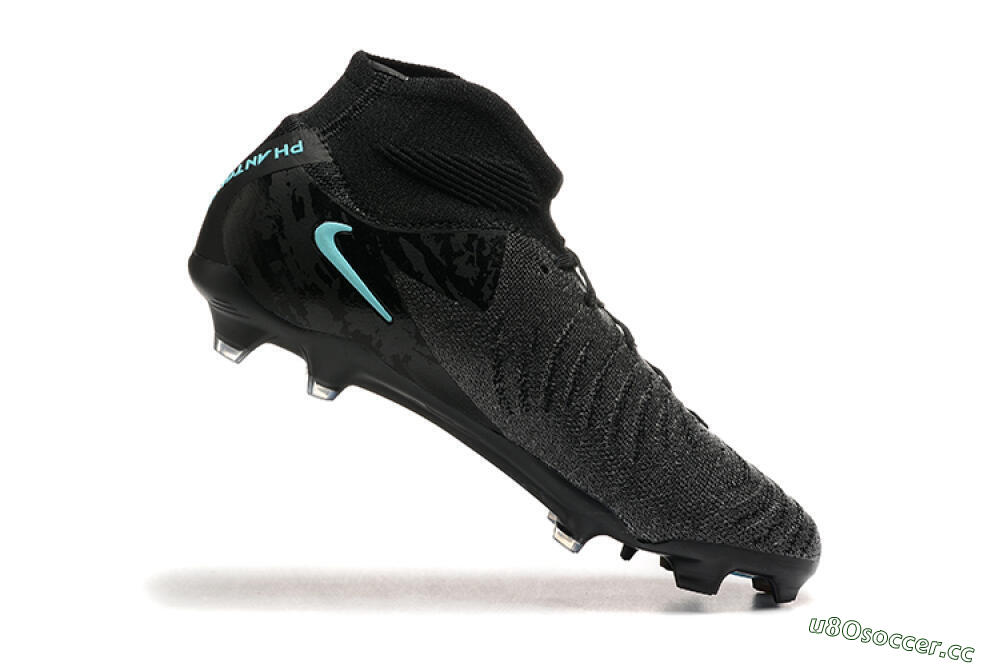 Men's Nike Phantom Luna Elite FG Firm Ground High-Tops Football Boots - Grey/Black/Jade 7