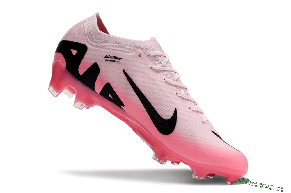 Unisex Nike Air Zoom Mercurial Vapor 15 Elite FG Firm Ground Low-Tops Football Boots - Pink/Black 4