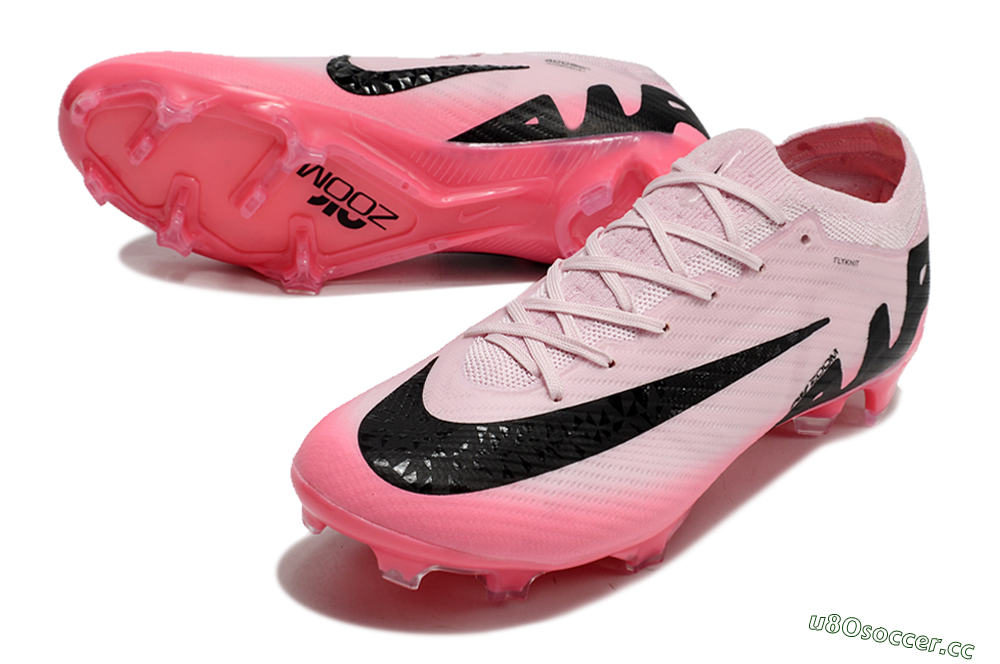 Unisex Nike Air Zoom Mercurial Vapor 15 Elite FG Firm Ground Low-Tops Football Boots - Pink/Black 3