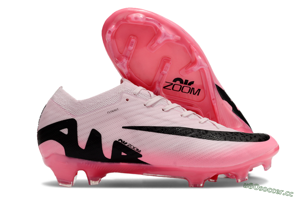 Unisex Nike Air Zoom Mercurial Vapor 15 Elite FG Firm Ground Low-Tops Football Boots - Pink/Black 2