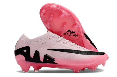 Unisex Nike Air Zoom Mercurial Vapor 15 Elite FG Firm Ground Low-Tops Football Boots - Pink/Black