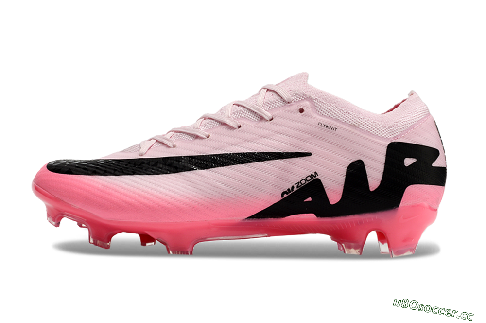 Unisex Nike Air Zoom Mercurial Vapor 15 Elite FG Firm Ground Low-Tops Football Boots - Pink/Black 0