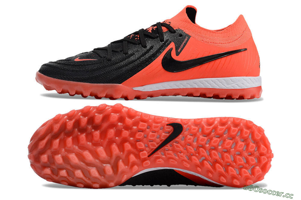 Men's Nike Phantom GX II Elite TF Artificial Turf Low-Tops Football Shoes - Red/Black/White 1