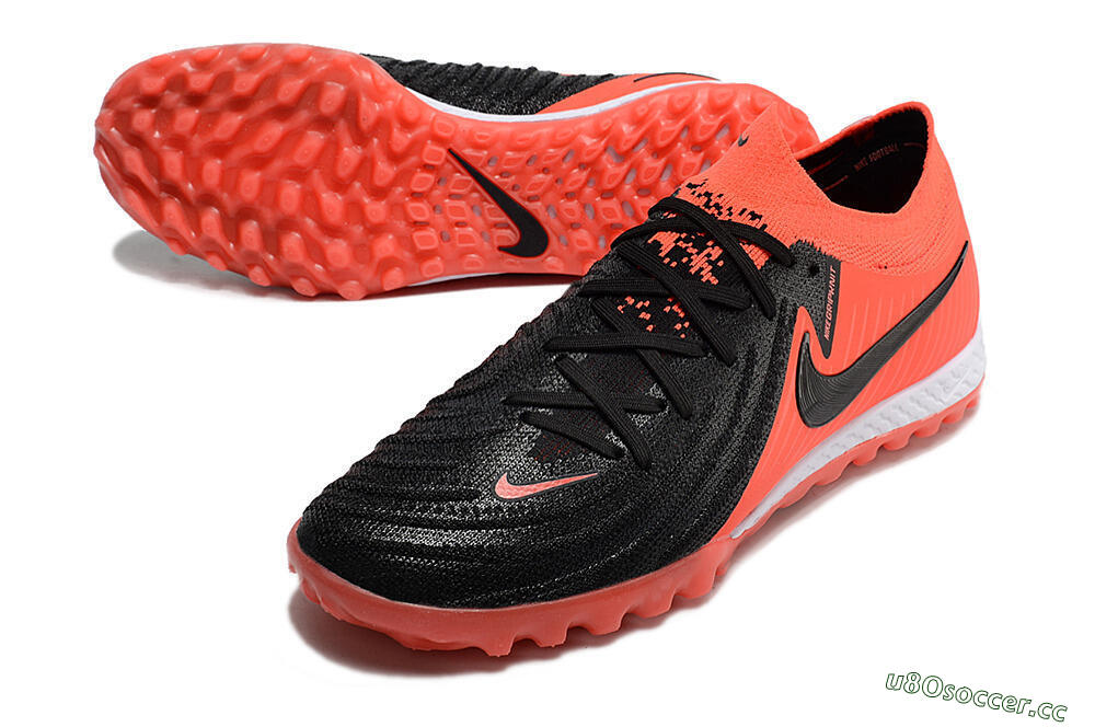 Men's Nike Phantom GX II Elite TF Artificial Turf Low-Tops Football Shoes - Red/Black/White 3