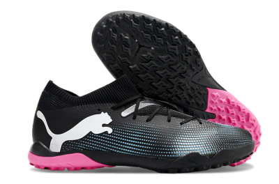 Men's Puma Future Ultimate TF Artificial Turf Low-Tops Football Shoes - Black/Blue/White