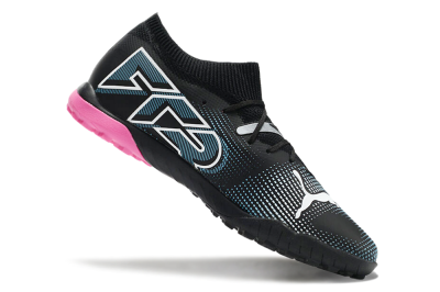 Men's Puma Future Ultimate TF Artificial Turf Low-Tops Football Shoes - Black/Blue/White