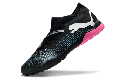 Men's Puma Future Ultimate TF Artificial Turf Low-Tops Football Shoes - Black/Blue/White