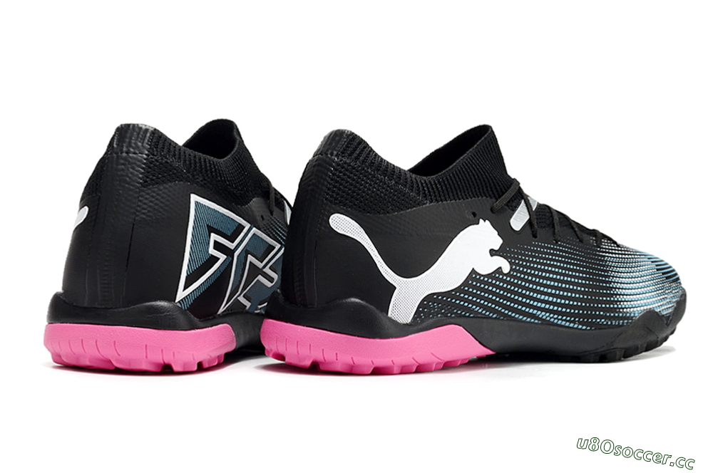 Men's Puma Future Ultimate TF Artificial Turf Low-Tops Football Shoes - Black/Blue/White 6