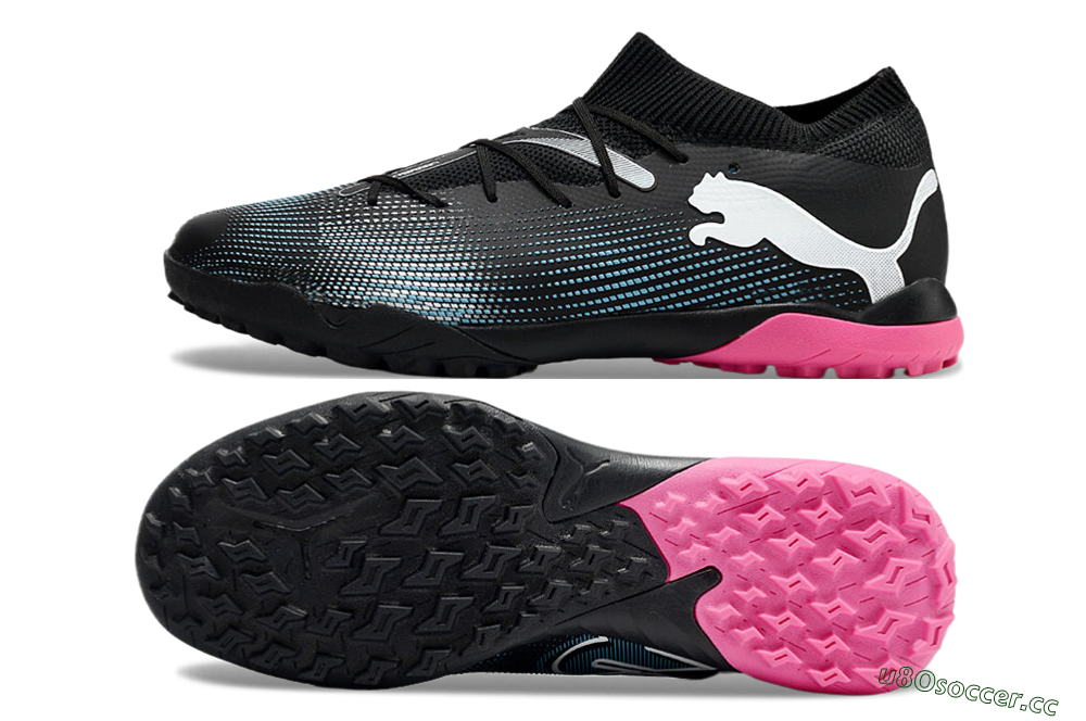 Men's Puma Future Ultimate TF Artificial Turf Low-Tops Football Shoes - Black/Blue/White 1