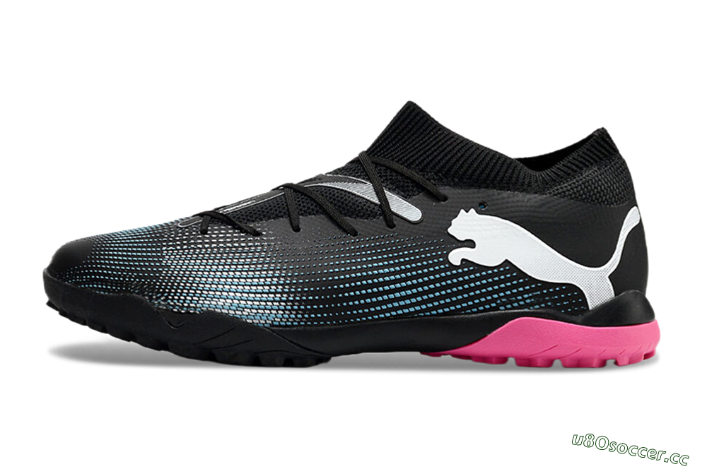 Men's Puma Future Ultimate TF Artificial Turf Low-Tops Football Shoes - Black/Blue/White 0