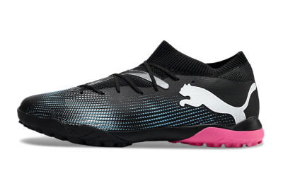 Men's Puma Future Ultimate TF Artificial Turf Low-Tops Football Shoes - Black/Blue/White