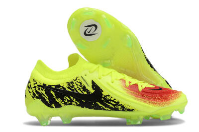 Men's Nike Phantom Luna Elite NU FG Firm Ground Low-Tops Football Boots - Yellow/Red/Black