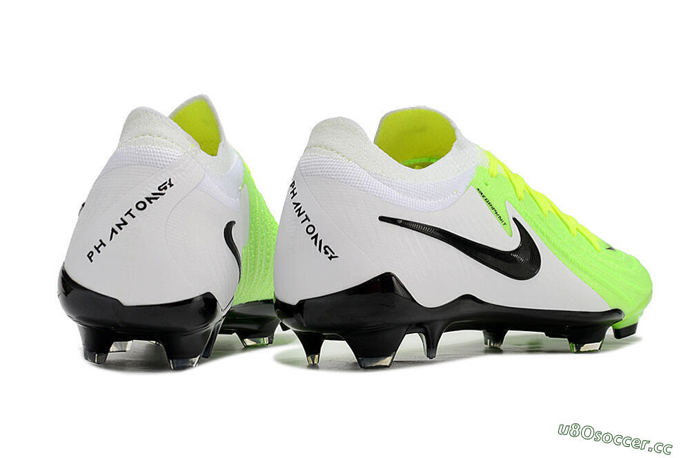 Men's Nike Phantom Luna Elite NU FG Firm Ground Low-Tops Football Boots - Green/White/Black 6