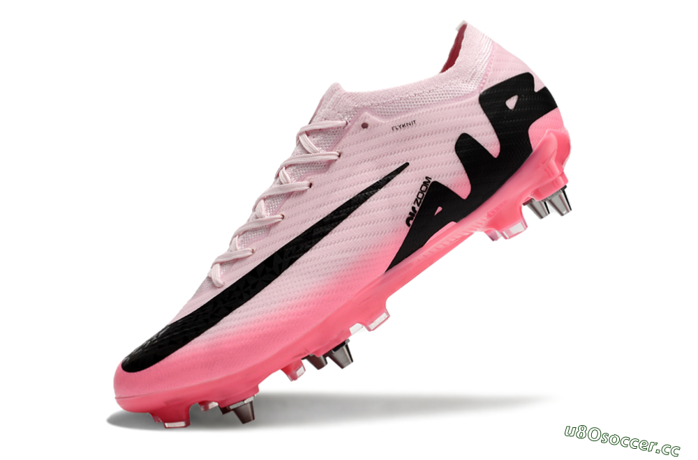 Men's Nike Air Zoom Mercurial Vapor 15 Elite SG Soft Ground Low-Tops Football Boots - Pink/Black 5