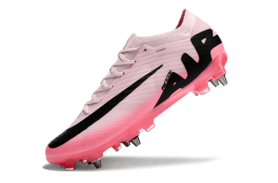 Men's Nike Air Zoom Mercurial Vapor 15 Elite SG Soft Ground Low-Tops Football Boots - Pink/Black