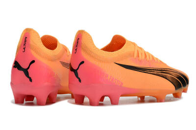 Men's Puma Ultra Ultimate FG Firm Ground Low-Tops Football Boots - Orange/Black