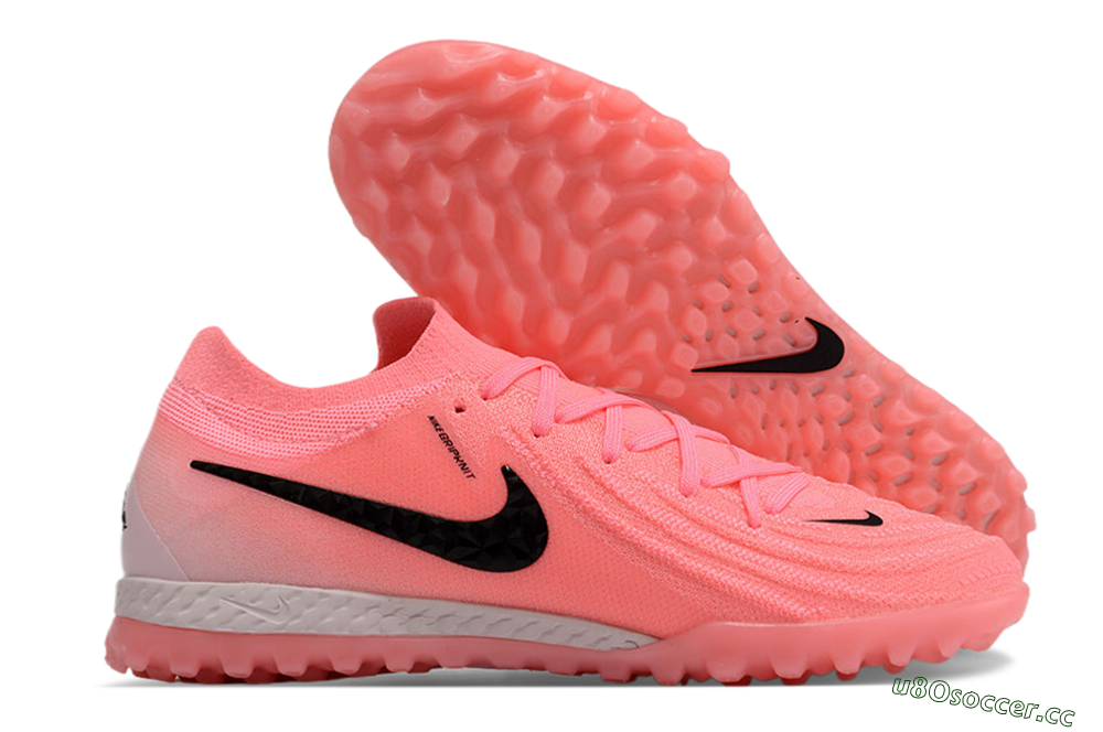 Unisex Nike Phantom Luna Elite TF Artificial Turf Low-Tops Football Shoes - Pink/Black 2