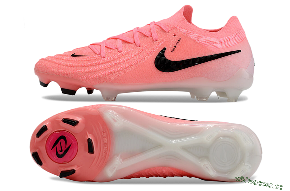 Men's Nike Phantom Luna Elite FG Firm Ground Low-Tops Football Boots - Pink/Black 1