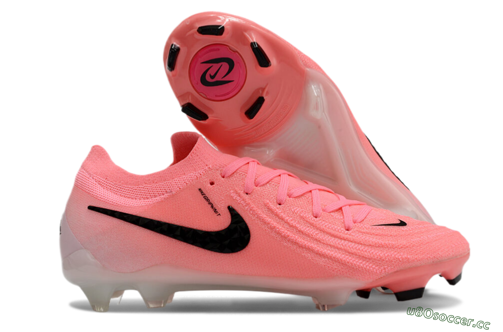 Men's Nike Phantom Luna Elite FG Firm Ground Low-Tops Football Boots - Pink/Black 2