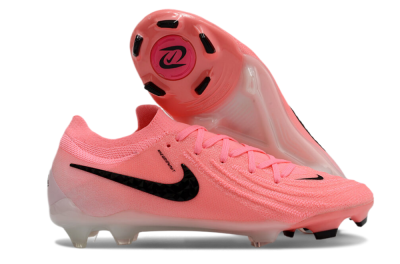 Men's Nike Phantom Luna Elite FG Firm Ground Low-Tops Football Boots - Pink/Black