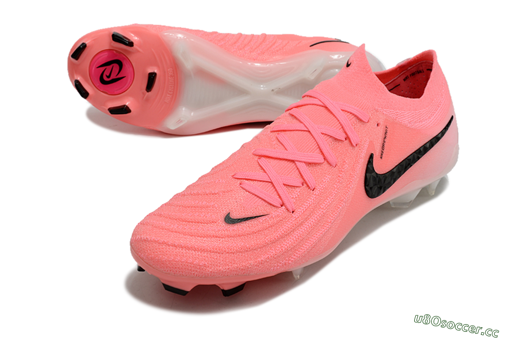 Men's Nike Phantom Luna Elite FG Firm Ground Low-Tops Football Boots - Pink/Black 3