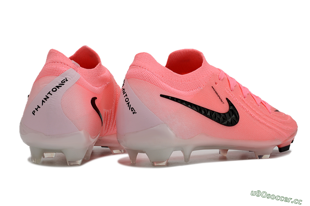 Men's Nike Phantom Luna Elite FG Firm Ground Low-Tops Football Boots - Pink/Black 6