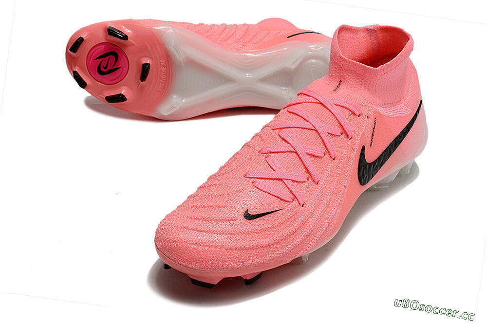 Men's Nike Phantom Luna Elite FG Firm Ground High-Tops Football Boots - Pink/Black 3